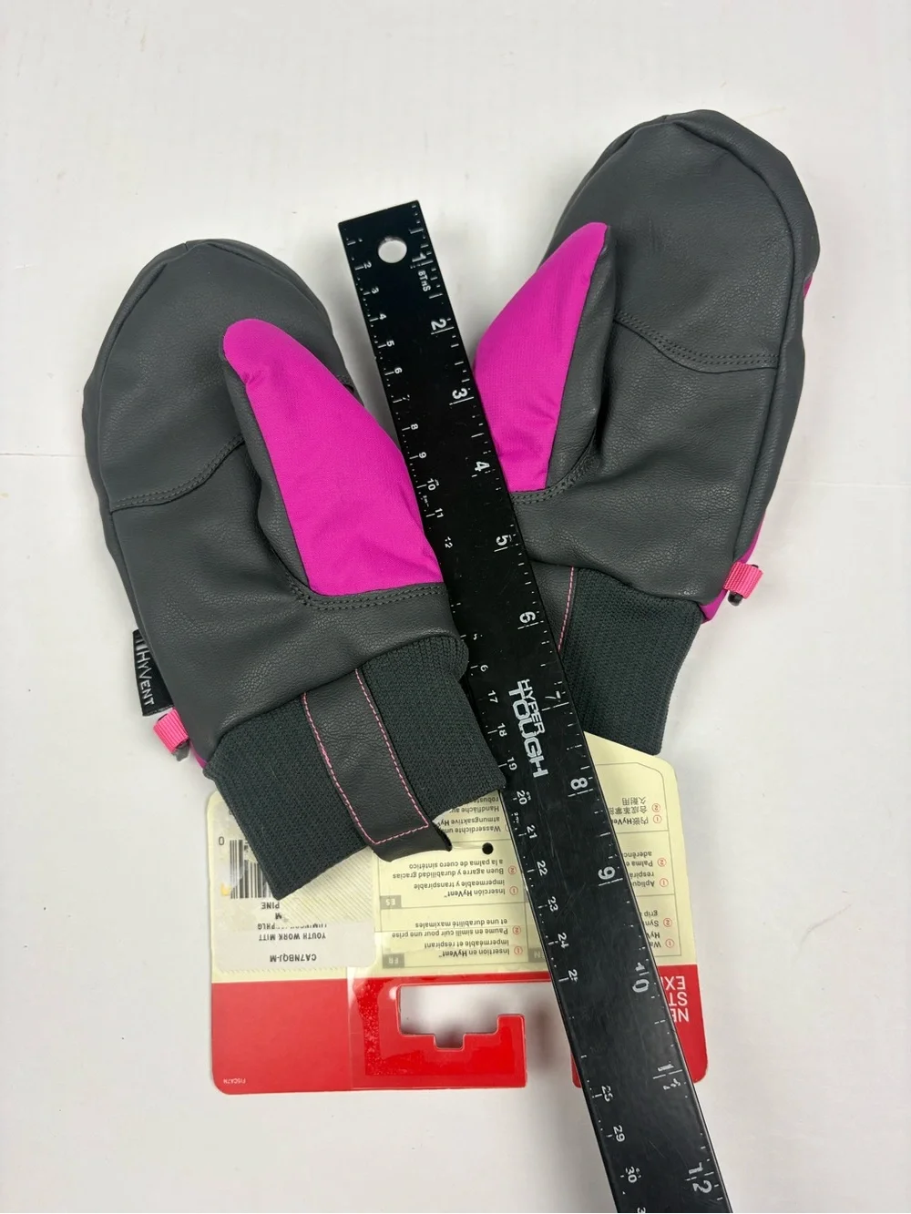The North Face Medium Youth Work Mitt Kids Gloves New Pink Hyvent Heat Seeker